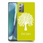 עץ כיסוי מגן קשיח בעיצוב אישי עם השם שלך ל Samsung Galaxy Note20 5G יחידה אחת סקרין מובייל
