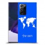 מפת העולם כיסוי מגן קשיח בעיצוב אישי עם השם שלך ל Samsung Galaxy Note20 Ultra 5G יחידה אחת סקרין מובייל