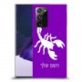 עקרב כיסוי מגן קשיח בעיצוב אישי עם השם שלך ל Samsung Galaxy Note20 Ultra 5G יחידה אחת סקרין מובייל