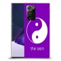 סמל יינג יאנג - סין כיסוי מגן קשיח בעיצוב אישי עם השם שלך ל Samsung Galaxy Note20 Ultra 5G יחידה אחת סקרין מובייל