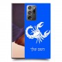 עקרב כיסוי מגן קשיח בעיצוב אישי עם השם שלך ל Samsung Galaxy Note20 Ultra יחידה אחת סקרין מובייל
