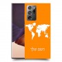 מפת העולם כיסוי מגן קשיח בעיצוב אישי עם השם שלך ל Samsung Galaxy Note20 Ultra יחידה אחת סקרין מובייל