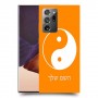 סמל יינג יאנג - סין כיסוי מגן קשיח בעיצוב אישי עם השם שלך ל Samsung Galaxy Note20 Ultra יחידה אחת סקרין מובייל