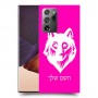 זאב כיסוי מגן קשיח בעיצוב אישי עם השם שלך ל Samsung Galaxy Note20 Ultra יחידה אחת סקרין מובייל