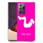אימון ספורט - אישה כיסוי מגן קשיח בעיצוב אישי עם השם שלך ל Samsung Galaxy Note20 Ultra יחידה אחת סקרין מובייל