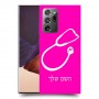 רופא סטטוסקופ כיסוי מגן קשיח בעיצוב אישי עם השם שלך ל Samsung Galaxy Note20 Ultra יחידה אחת סקרין מובייל