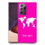 מפת העולם כיסוי מגן קשיח בעיצוב אישי עם השם שלך ל Samsung Galaxy Note20 Ultra יחידה אחת סקרין מובייל