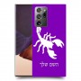 עקרב כיסוי מגן קשיח בעיצוב אישי עם השם שלך ל Samsung Galaxy Note20 Ultra יחידה אחת סקרין מובייל