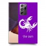 עקרב כיסוי מגן קשיח בעיצוב אישי עם השם שלך ל Samsung Galaxy Note20 Ultra יחידה אחת סקרין מובייל