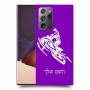 אופנוע שלג כיסוי מגן קשיח בעיצוב אישי עם השם שלך ל Samsung Galaxy Note20 Ultra יחידה אחת סקרין מובייל