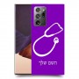 רופא סטטוסקופ כיסוי מגן קשיח בעיצוב אישי עם השם שלך ל Samsung Galaxy Note20 Ultra יחידה אחת סקרין מובייל