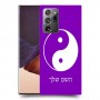 סמל יינג יאנג - סין כיסוי מגן קשיח בעיצוב אישי עם השם שלך ל Samsung Galaxy Note20 Ultra יחידה אחת סקרין מובייל