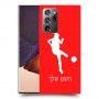 כדורגל - אישה כיסוי מגן קשיח בעיצוב אישי עם השם שלך ל Samsung Galaxy Note20 Ultra יחידה אחת סקרין מובייל