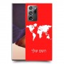 מפת העולם כיסוי מגן קשיח בעיצוב אישי עם השם שלך ל Samsung Galaxy Note20 Ultra יחידה אחת סקרין מובייל