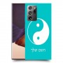 סמל יינג יאנג - סין כיסוי מגן קשיח בעיצוב אישי עם השם שלך ל Samsung Galaxy Note20 Ultra יחידה אחת סקרין מובייל