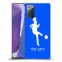 כדורגל - אישה כיסוי מגן קשיח בעיצוב אישי עם השם שלך ל Samsung Galaxy Note20 יחידה אחת סקרין מובייל