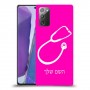 רופא סטטוסקופ כיסוי מגן קשיח בעיצוב אישי עם השם שלך ל Samsung Galaxy Note20 יחידה אחת סקרין מובייל