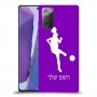 כדורגל - אישה כיסוי מגן קשיח בעיצוב אישי עם השם שלך ל Samsung Galaxy Note20 יחידה אחת סקרין מובייל