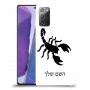 עקרב כיסוי מגן קשיח בעיצוב אישי עם השם שלך ל Samsung Galaxy Note20 יחידה אחת סקרין מובייל