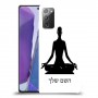 יוגה כיסוי מגן קשיח בעיצוב אישי עם השם שלך ל Samsung Galaxy Note20 יחידה אחת סקרין מובייל