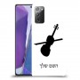 כינור כיסוי מגן קשיח בעיצוב אישי עם השם שלך ל Samsung Galaxy Note20 יחידה אחת סקרין מובייל
