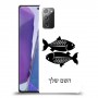 דגים כיסוי מגן קשיח בעיצוב אישי עם השם שלך ל Samsung Galaxy Note20 יחידה אחת סקרין מובייל