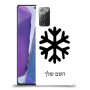 שלג כיסוי מגן קשיח בעיצוב אישי עם השם שלך ל Samsung Galaxy Note20 יחידה אחת סקרין מובייל