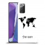 מפת העולם כיסוי מגן קשיח בעיצוב אישי עם השם שלך ל Samsung Galaxy Note20 יחידה אחת סקרין מובייל