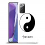 סמל יינג יאנג - סין כיסוי מגן קשיח בעיצוב אישי עם השם שלך ל Samsung Galaxy Note20 יחידה אחת סקרין מובייל