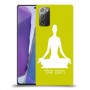 יוגה כיסוי מגן קשיח בעיצוב אישי עם השם שלך ל Samsung Galaxy Note20 יחידה אחת סקרין מובייל