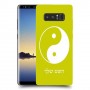 סמל יינג יאנג - סין כיסוי מגן קשיח בעיצוב אישי עם השם שלך ל Samsung Galaxy Note8 יחידה אחת סקרין מובייל