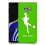 כדורגל - אישה כיסוי מגן קשיח בעיצוב אישי עם השם שלך ל Samsung Galaxy Note9 יחידה אחת סקרין מובייל