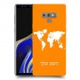 מפת העולם כיסוי מגן קשיח בעיצוב אישי עם השם שלך ל Samsung Galaxy Note9 יחידה אחת סקרין מובייל