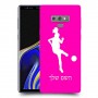 כדורגל - אישה כיסוי מגן קשיח בעיצוב אישי עם השם שלך ל Samsung Galaxy Note9 יחידה אחת סקרין מובייל