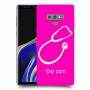רופא סטטוסקופ כיסוי מגן קשיח בעיצוב אישי עם השם שלך ל Samsung Galaxy Note9 יחידה אחת סקרין מובייל