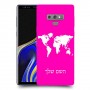 מפת העולם כיסוי מגן קשיח בעיצוב אישי עם השם שלך ל Samsung Galaxy Note9 יחידה אחת סקרין מובייל