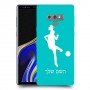 כדורגל - אישה כיסוי מגן קשיח בעיצוב אישי עם השם שלך ל Samsung Galaxy Note9 יחידה אחת סקרין מובייל