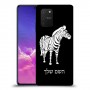 זברה כיסוי מגן קשיח בעיצוב אישי עם השם שלך ל Samsung Galaxy S10 Lite יחידה אחת סקרין מובייל