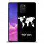 מפת העולם כיסוי מגן קשיח בעיצוב אישי עם השם שלך ל Samsung Galaxy S10 Lite יחידה אחת סקרין מובייל
