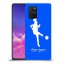 כדורגל - אישה כיסוי מגן קשיח בעיצוב אישי עם השם שלך ל Samsung Galaxy S10 Lite יחידה אחת סקרין מובייל
