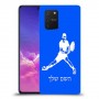 שחקן טניס כיסוי מגן קשיח בעיצוב אישי עם השם שלך ל Samsung Galaxy S10 Lite יחידה אחת סקרין מובייל