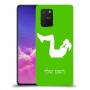אימון ספורט - אישה כיסוי מגן קשיח בעיצוב אישי עם השם שלך ל Samsung Galaxy S10 Lite יחידה אחת סקרין מובייל