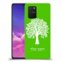 עץ כיסוי מגן קשיח בעיצוב אישי עם השם שלך ל Samsung Galaxy S10 Lite יחידה אחת סקרין מובייל