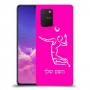 שחקן כדורעף כיסוי מגן קשיח בעיצוב אישי עם השם שלך ל Samsung Galaxy S10 Lite יחידה אחת סקרין מובייל
