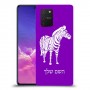זברה כיסוי מגן קשיח בעיצוב אישי עם השם שלך ל Samsung Galaxy S10 Lite יחידה אחת סקרין מובייל