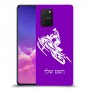 אופנוע שלג כיסוי מגן קשיח בעיצוב אישי עם השם שלך ל Samsung Galaxy S10 Lite יחידה אחת סקרין מובייל