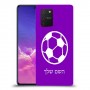 כדורגל - כדור כיסוי מגן קשיח בעיצוב אישי עם השם שלך ל Samsung Galaxy S10 Lite יחידה אחת סקרין מובייל