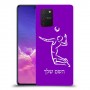 שחקן כדורעף כיסוי מגן קשיח בעיצוב אישי עם השם שלך ל Samsung Galaxy S10 Lite יחידה אחת סקרין מובייל