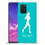 ג'וגלין - אישה כיסוי מגן קשיח בעיצוב אישי עם השם שלך ל Samsung Galaxy S10 Lite יחידה אחת סקרין מובייל
