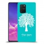 עץ כיסוי מגן קשיח בעיצוב אישי עם השם שלך ל Samsung Galaxy S10 Lite יחידה אחת סקרין מובייל